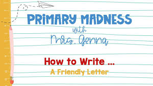While we were studying together last year, you promised to visit me and believe me, this is the best time of the year to come to india. How To Write A Friendly Letter For Kids Youtube