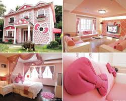 Images of hello kitty bedrooms. Aesthetic Virtual Hello Kitty Themed House Spectacular Rooms
