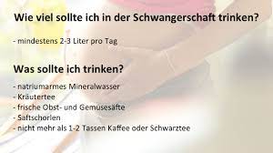 Trinken In Der Schwangerschaft