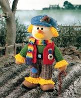 If you find you have an extra sc at the end of a round, just stitch in it and continue. Jean Greenhowe Designs Official Website Scarecrow Family Knitting Patterns Knitted Dolls Toys