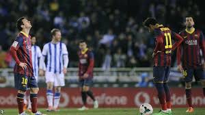 With goals from gerard pique, . Real Sociedad 3 1 Barcelona Bbc Sport