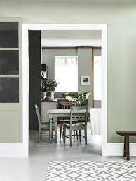 Welcome to our green dining room photo gallery showcasing multiple dining room ideas of all types. Pin By Helen Pexton On Home Green Dining Room Green Curtains Living Room Grey Dining Room