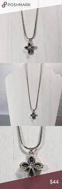 Sold Brighton Faithful Cross Necklace Retired Brighton Jewelry Necklace Crystal Necklace Necklace