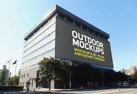 Download Outdoor Panel On Bulding Mock Up For Free In 2020 Billboard Mockup Mockup Free Psd Outdoor Panels
