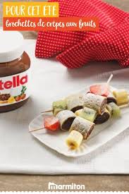 Brochettes De Crepes Au Nutella Et Aux Fruits Recette Crepes Nutella Recette Petit Dejeuner Rapide Recettes De Cuisine