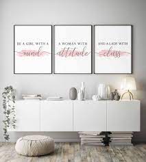 Prints For Bedroombedroom Wall Decorgirls Bedroom Wall Etsy Bedroom Decor For Women Blush Bedroom Decor Girl Bedroom Walls