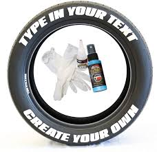 Motorcycle and street bike tire lettering. Amazon Com Tire Stickers Create Your Own Custom Tire Lettering Add On Accessory Diy Easy Glue 2oz Touch Up Cleaner Custom Sizing White Pack Of 8 Automotive
