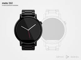 Moto 360 Template And Wireframe Sketch Freebie Download