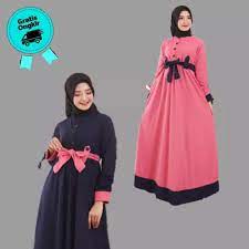 Kumpulan berbagai macam gambar desain baju, desain kaos dan desain gaun. Baju Muslim Wanita Desain Terbaru 2021 Untuk Lebaran Model Gamis Kekinian Lazada Indonesia