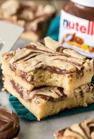 Nutella Blondies Rezepte De Nutella Recipes Baking Recipes Nutella Blondies