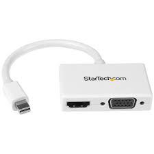 Mini displayport to vga kablosu macbook display port. Startech 2 In 1 Mini Displayport To Hdmi Vga Travel Mdp2hdvgaw