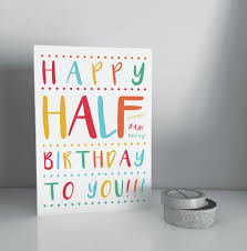 Birthday Wishes For 6 Year Old Baby Boy 6 Month Birthday Half Birthday Card Baby Boys Girls Milestone Celebration Greetings Card In 2020 Birthday Cards Half Birthday Birthday