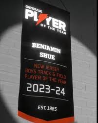 Bergen Catholic will be proudly adding another banner inside Hoehl Gym, as  Benjamin Shue '25 was just announced as the 2023-2024 Gatorade Boys Track &  Field Player of the Year in the