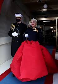 The look, combined with gaga's signature blonde hair, also drew comparisons. Lady Gaga Picks Out A Custom Schiaparelli Dress For Inauguration Instantly Gets Compared To The Hunger Games In 2021 Fashion Dresses Schiaparelli Dress