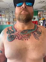 Tattoo Design: Wolf and Dagger