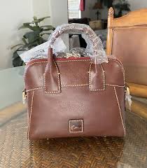 Dooney & Bourke Cameron ~Chestnut~ Florentine Crossbody Top Handle Bag NWT 