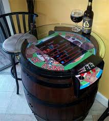 Wine Barrel Bar Table And Many Other Diy Furniture That Can Be Transferred Into An Old Barrel Itself Interior Design Ideas Avso Org
