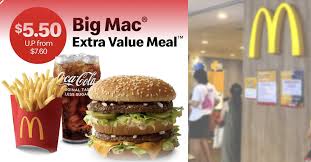 Mcdonald S S Pore 5 50 Big Mac Extra Value Meal Usual Fr 7 60 Till 17 Nov 2021