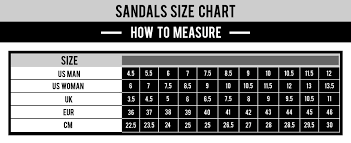 Sandals Size Chart 1 69slam