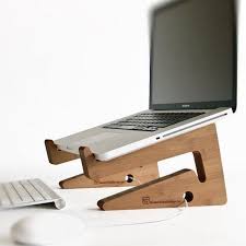 Wood Laptop Stand Notebook Riser Beautiful Simple And Etsy Laptop Stand Functional Design Wood Design