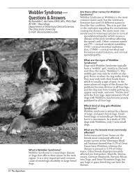 Wobbler Syndrome Questions Answers
