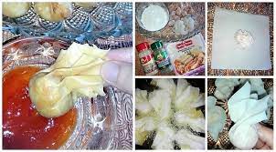 Bahan bahan rempeyek kulit popia tepung gandum yg di bancuh dengan air jintan manis dan jintan putih kacang ikan bilis. Cara Buat Wantan Goreng Paling Simple Guna Kulit Popia Cepat Lazat