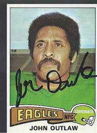 Philadelphia Eagles JOHN OUTLAW Signed Card