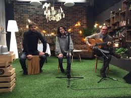 Prueba de sonido en el programa televisivo First Date, con Natalia Mellado  y Adrian Alameda