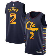 Mens Cleveland Cavaliers Collin Sexton Navy 2019 20 Finished City Edition Swingman Jersey Cleveland Cavaliers Nba Jersey Nike Men