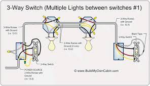 Here we have multiple lights controlled by 3 way switches. 3 Way Switch Wiring Diagram