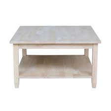 International Concepts Solano Unfinished Coffee Table Ot 6sc The Home Depot Unfinished Coffee Table Coffee Table Rectangle Coffee Table Wood