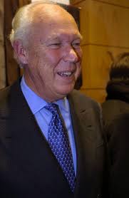 Image of FORMER CHIEF EXECUTIVE OF RAILTRACK GERALD CORBETT AT A PRESS