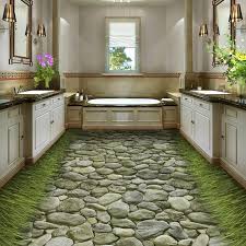 Making a decision about what kitchen floor tile to use can be a painstaking choice. Pvc Wallpaper 3d Stereo Stone Road Grass Floor Mural Self Adhesive Waterproof Bathroom Kitchen Tiles Floor Sticker 3d Home Decor Wallpapers Aliexpress