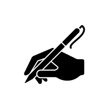main, écriture, à, stylo, noir, glyphe, icône 2103774 - Telecharger  Vectoriel Gratuit, Clipart Graphique, Vecteur Dessins et Pictogramme Gratuit