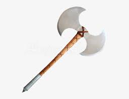 22 custom made tomahawk viking axe hatched beard head. Double Bladed Barbarian Battle Axe Double Bladed War Axe 550x550 Png Download Pngkit