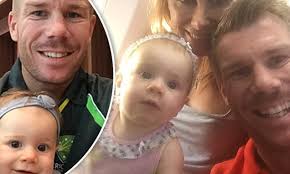 David Warner and daughter Ivy Mae have some bonding time over breakfast