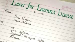 Some large delivery companies even require that candidates for driver positions first gain experience in the warehouse. Letter To Issue Learner S Driving License Llr Letter Writing Sharp Edge Handwriting Youtube