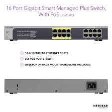 Netgear Jgs516pe 100ins Gigabit Rackmount Smart Managed Plus Switch Buy Online In Bahamas At Bahamas Desertcart Com Productid 77115979