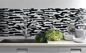 Black And White Mosaic Tile Backsplash White Mosaic Tile Backsplash