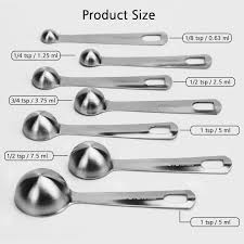 In other words, tsp center assumes no liability for its use. Measuring Spoons 18 8 Stainless Steel Measuring Spoons Set Of 7 Piece 1 8 Tsp 1 4 Tsp 1 2 Tsp 3 4 Tsp 1 Tsp 1 2 Tbsp 1 Tbsp For Measuring Dry And Liquid Ingredients Large By Otoware Amazon Sg Home
