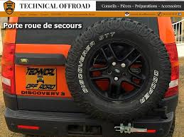 Porte Roue De Secours 4x4 Sur Pivot Discovery 3 4 Technical Offroad