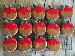 Caramel Apple Decorated Cookies Sugarcookies Sugar Cookies Decorated Sugar Cookies Caramel Apples
