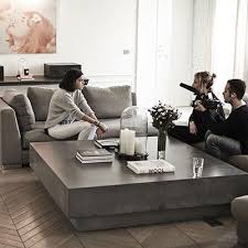 Concrete Coffee Table Center Table Living Room Living Room Designs Coffee Table