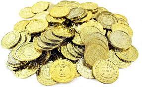 Alibaba.com offers 8,311 plastic gold coins products. Amazon Com Amscan Party Favors Coin Mega 10 1 4 X 7 1 4 Gold Childrens Party Favor Sets Kitchen Dining