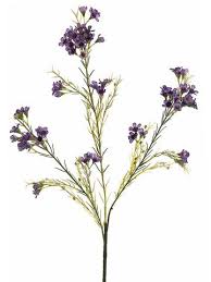 Artificial Waxflowers In Purple Artificial Plants Outdoor Flower Spray Artificial Plant Arrangements