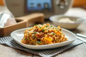 Deftiges Hackfleischrisotto Aus Dem Thermomix Rezept Herzhaft Risotto Rezepte