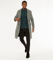 Maybe you would like to learn more about one of these? Dark Green Check Grandad Collar Shirt New Look