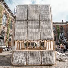 Ikea Mattresses Used To Build Pop Up Bar At Chart Art Fair