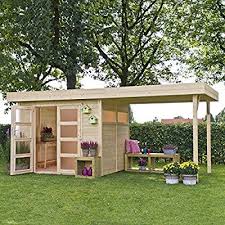 Nichoir Avec Pergola En Bois Vermont 603 X 245 Cm Amazon Fr Jardin Pergola Bois Pergola Garden Shed