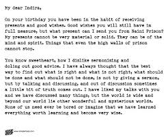 Informal Birthday Letter To A Friend In Hindi Nehru S Letter To Daughter Indira From Prison Is The Best Advice A Father Can Give Letter To Daughter Good Advice Lettering
